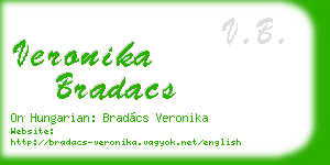 veronika bradacs business card